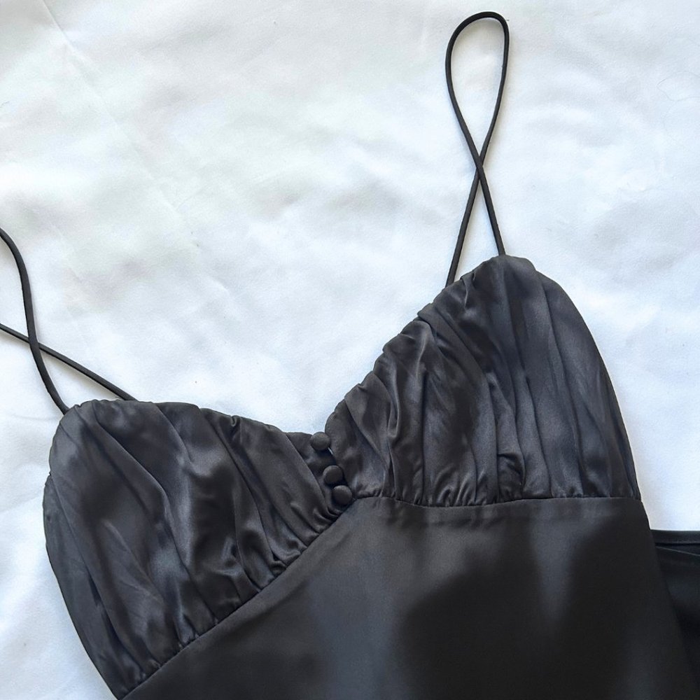 Zara Black Midi Dress Size M